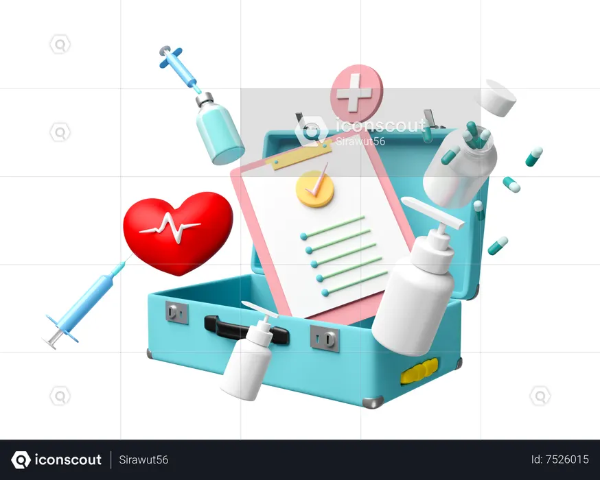 Bilan de santé  3D Icon