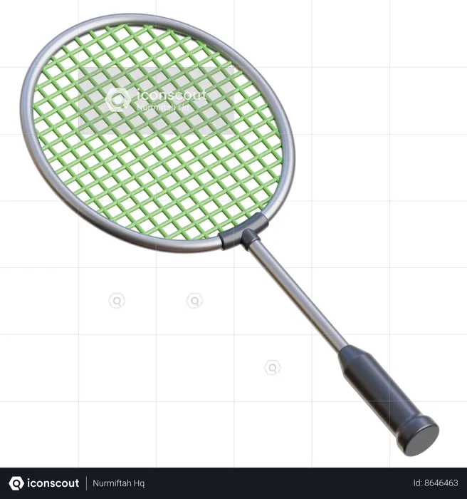 Raqueta de bádminton  3D Icon