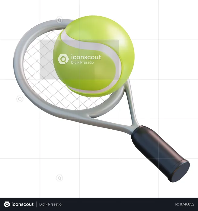 Raqueta de tenis  3D Icon