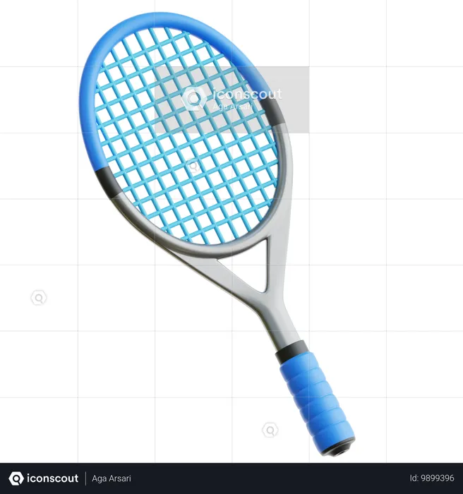 Raqueta de tenis  3D Icon