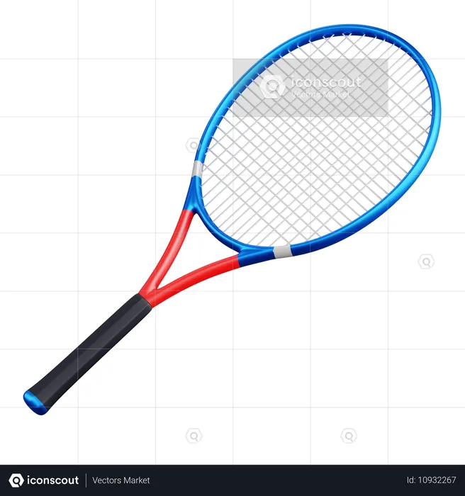 Raqueta de tenis  3D Icon