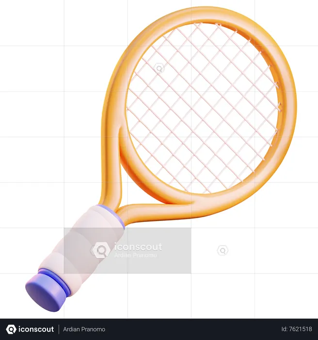 Raqueta de tenis  3D Icon