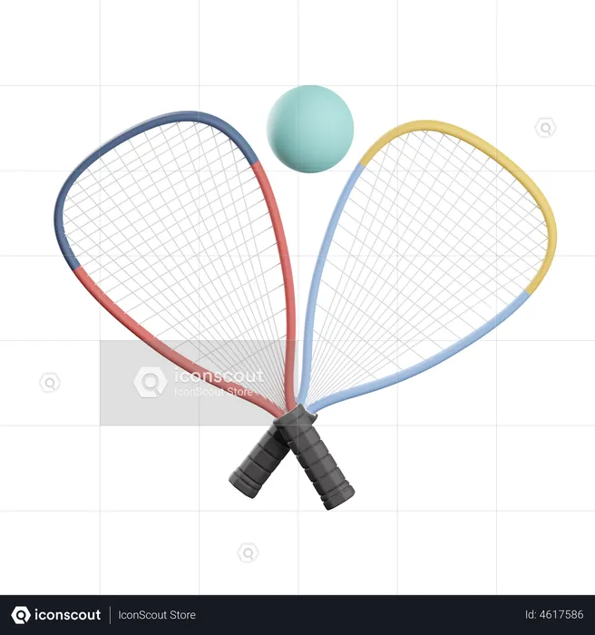Raquetball  3D Icon