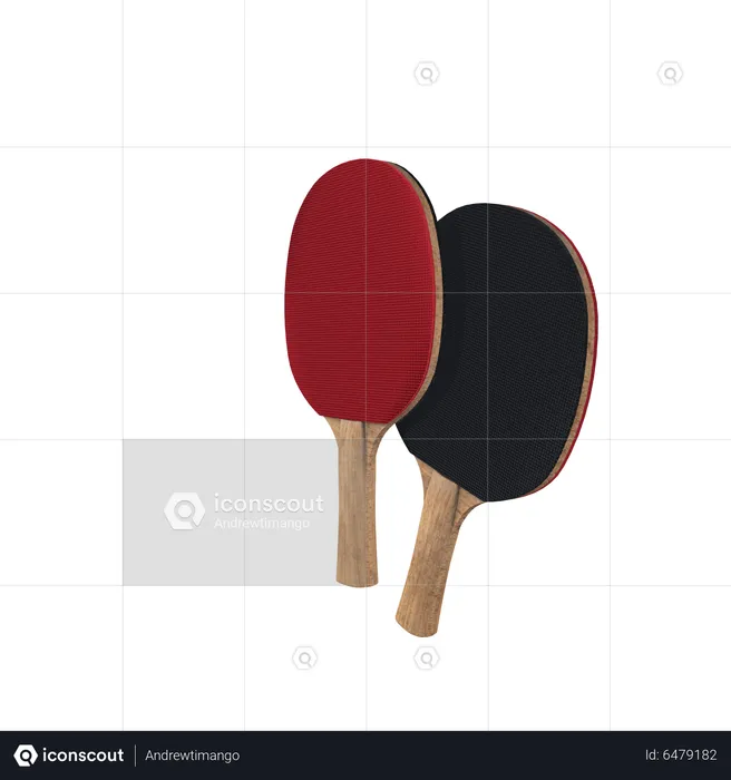 Raquette de ping-pong  3D Icon