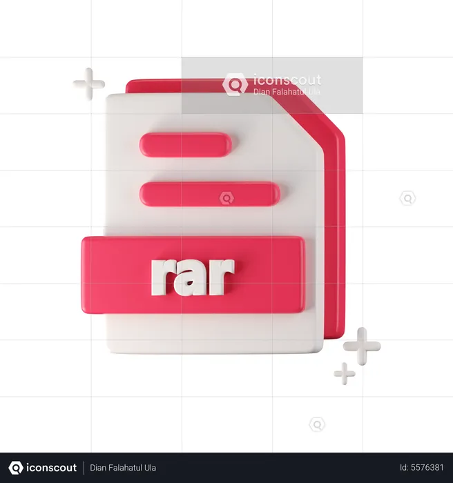 Rar-Datei  3D Icon