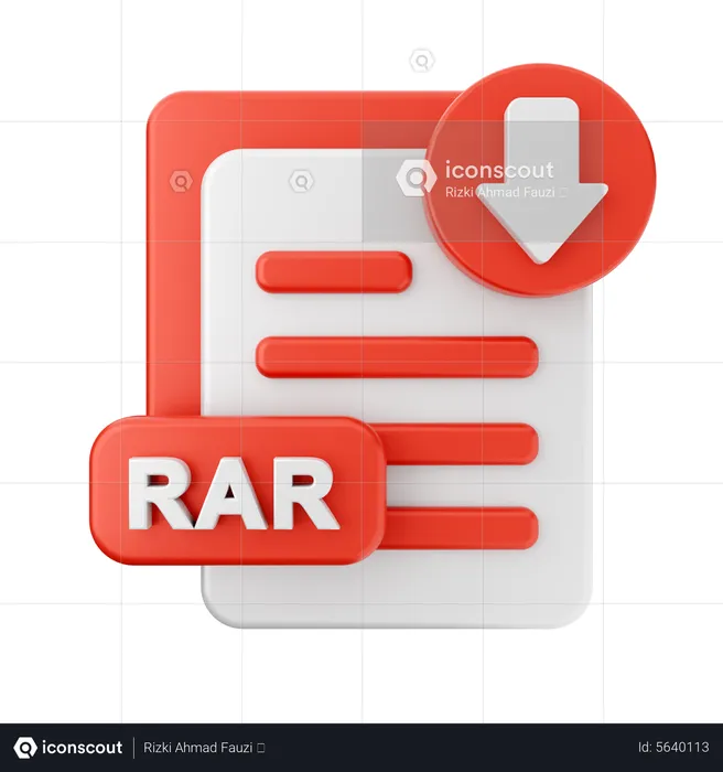 Rar Download  3D Icon