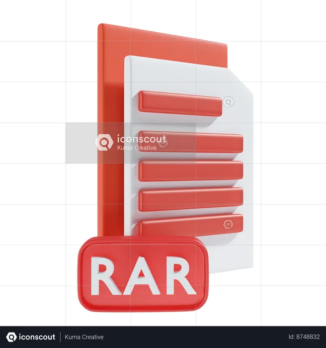 RAR file  3D Icon