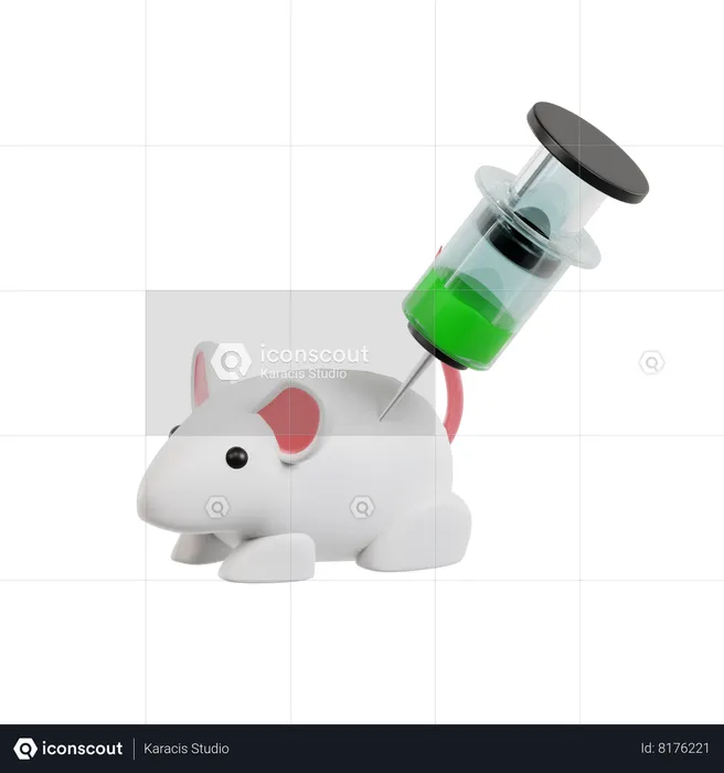 Rat Testing  3D Icon