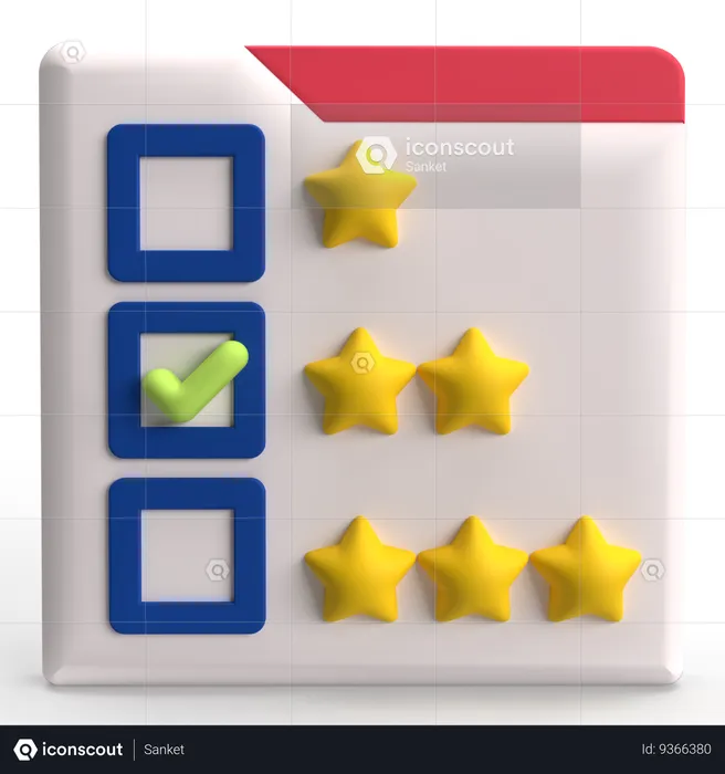 Rating  3D Icon