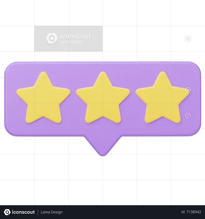 Rating Message  3D Icon