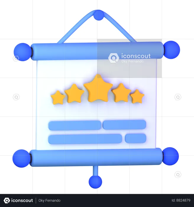 Rating Presentation  3D Icon