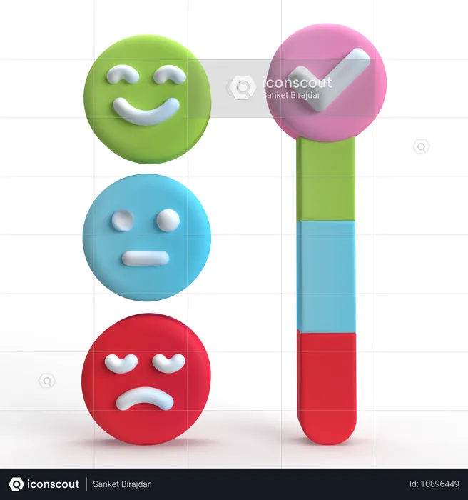 Rating Scale  3D Icon