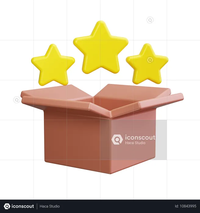 Rating stars  3D Icon