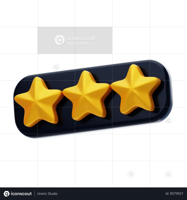 Rating Stars  3D Icon