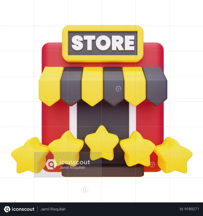 Rating Store  3D Icon