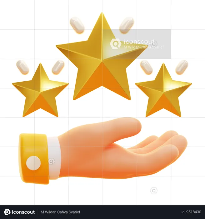 RATINGS  3D Icon