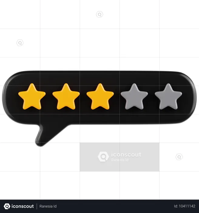 Ratings Chat 3  3D Icon