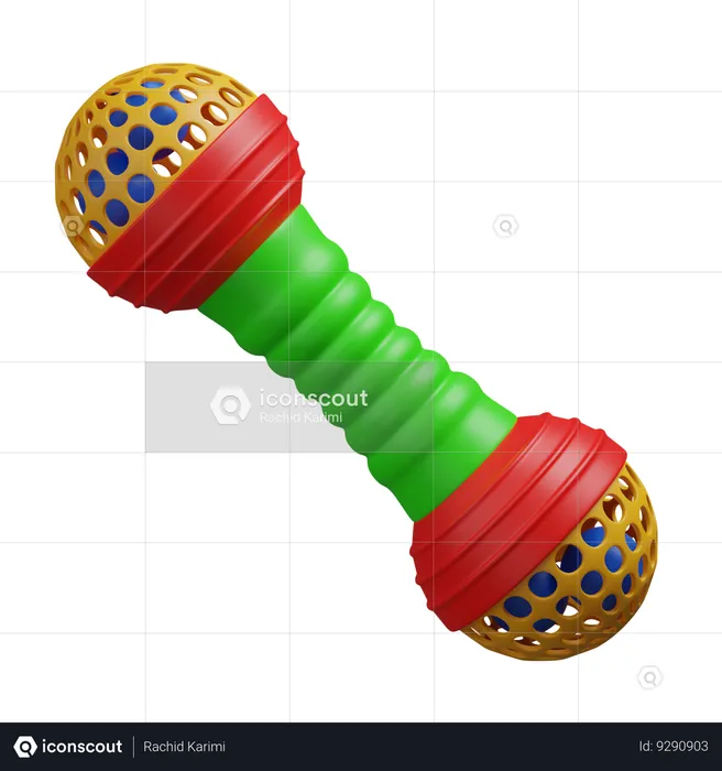 Rattle toy  3D Icon
