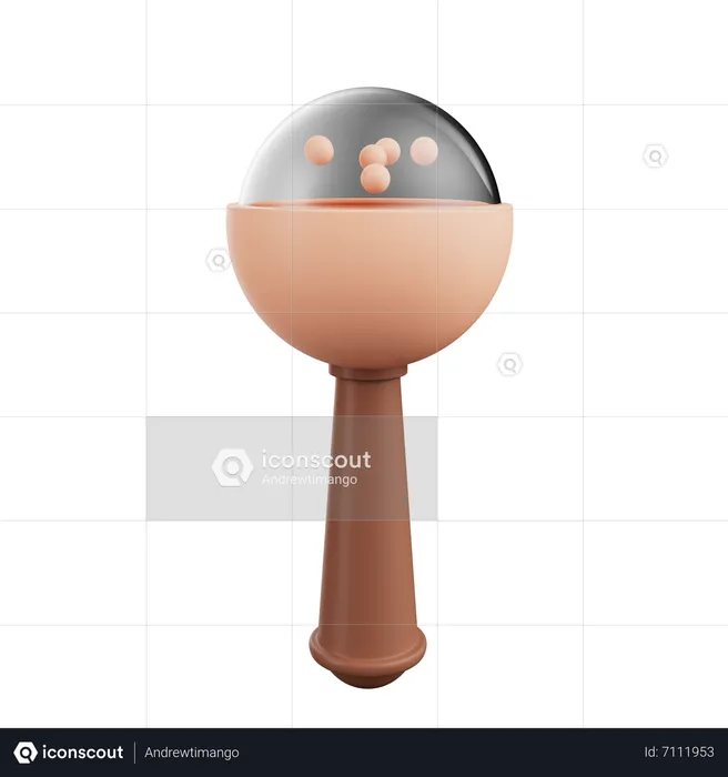 Rattle Toy  3D Icon