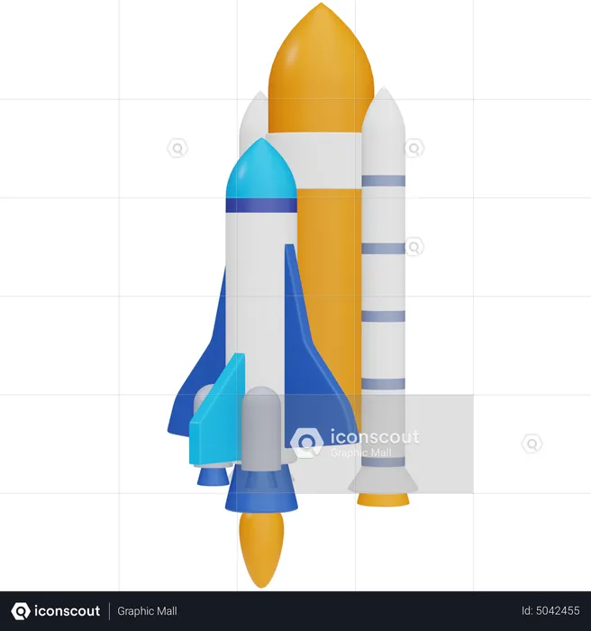 Space Shuttle  3D Icon