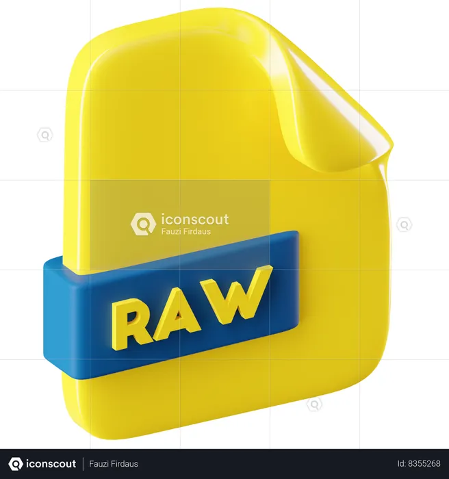 RAW Format  3D Icon