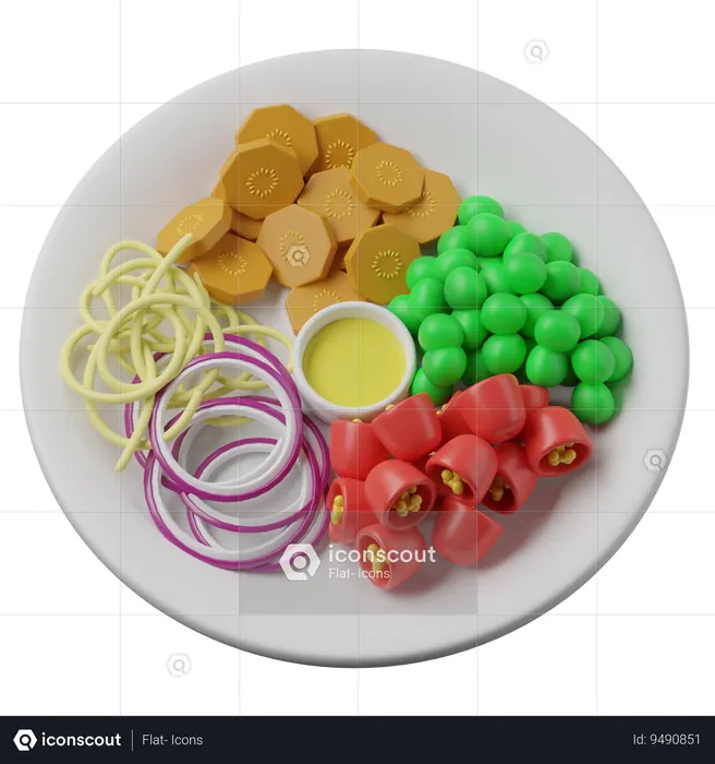 Raw Vegan  3D Icon