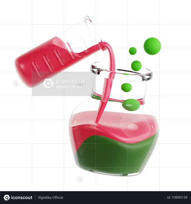 Reação química  3D Icon