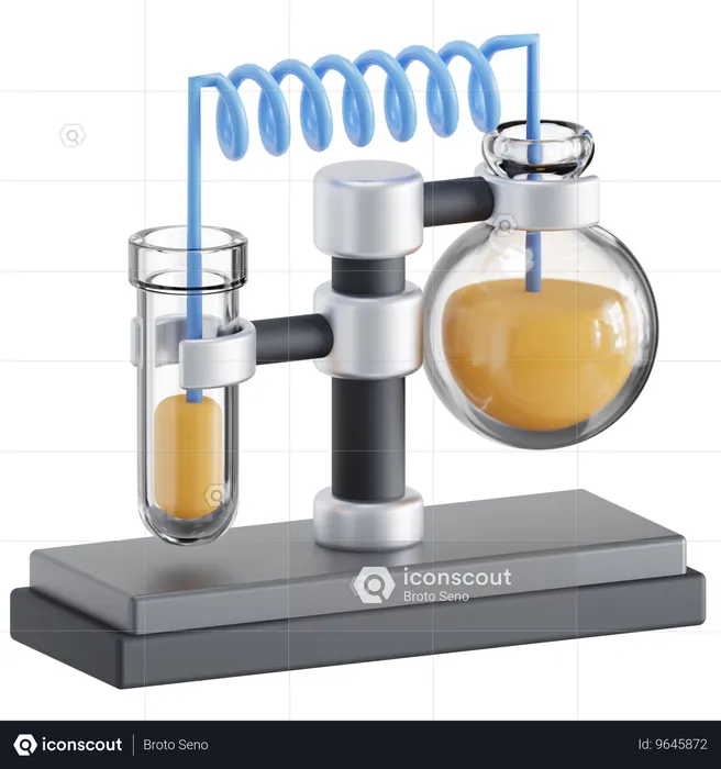 Reacción química  3D Icon