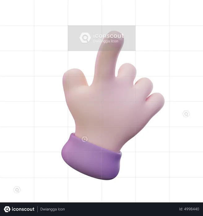 Reach Hand Gesture  3D Icon