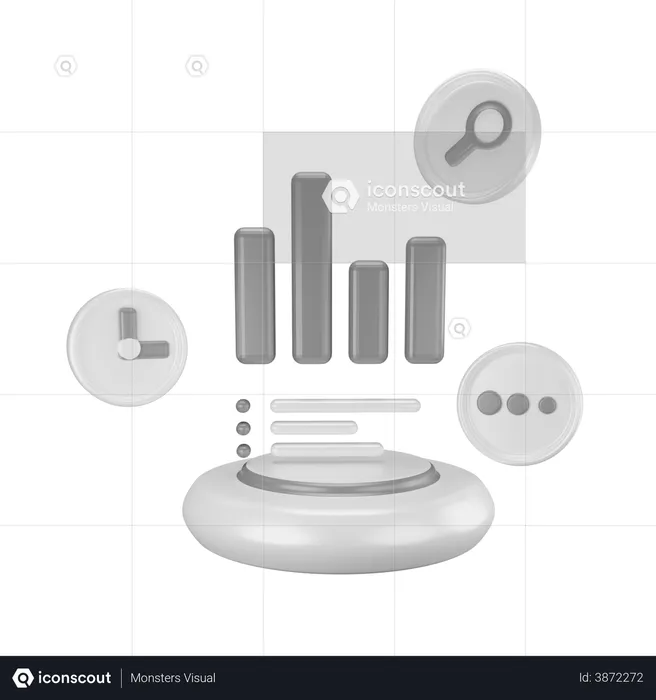 React performance analysis  3D Illustration