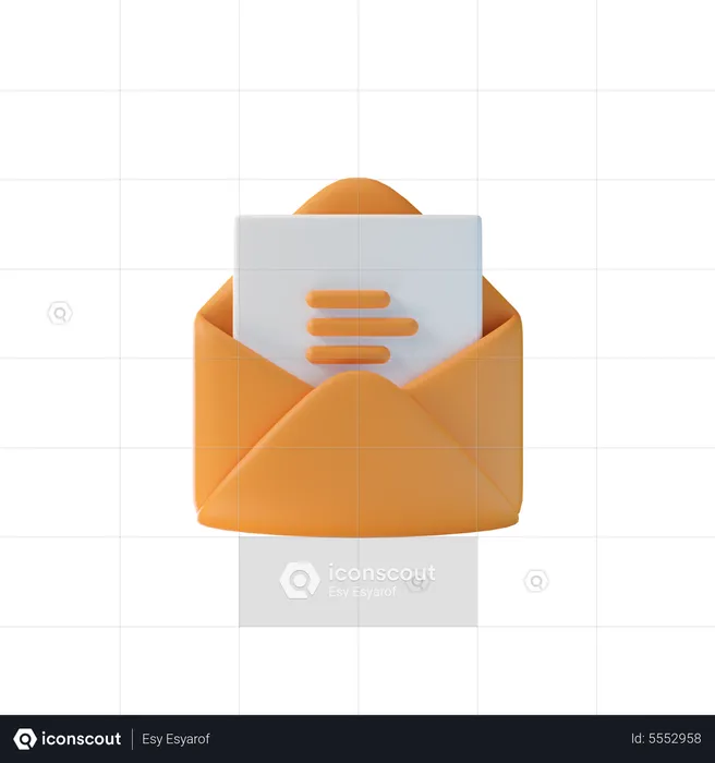 Read Mail  3D Icon