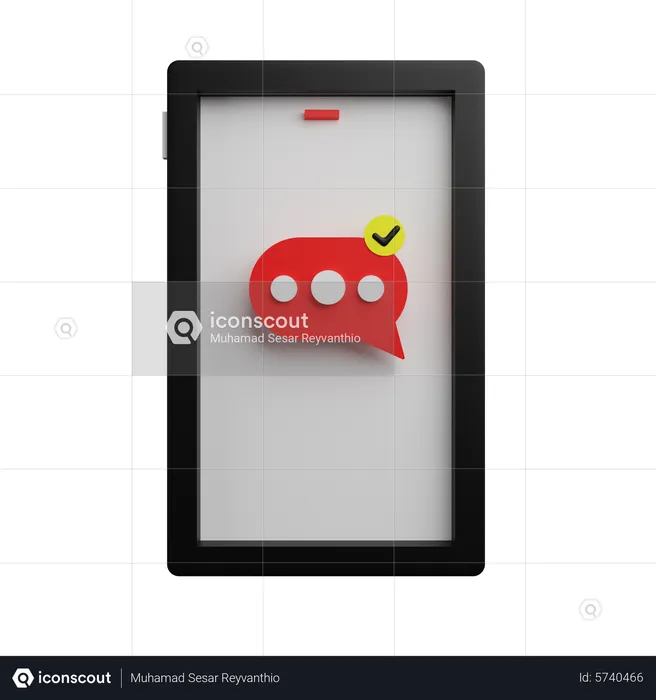 Read Message  3D Icon