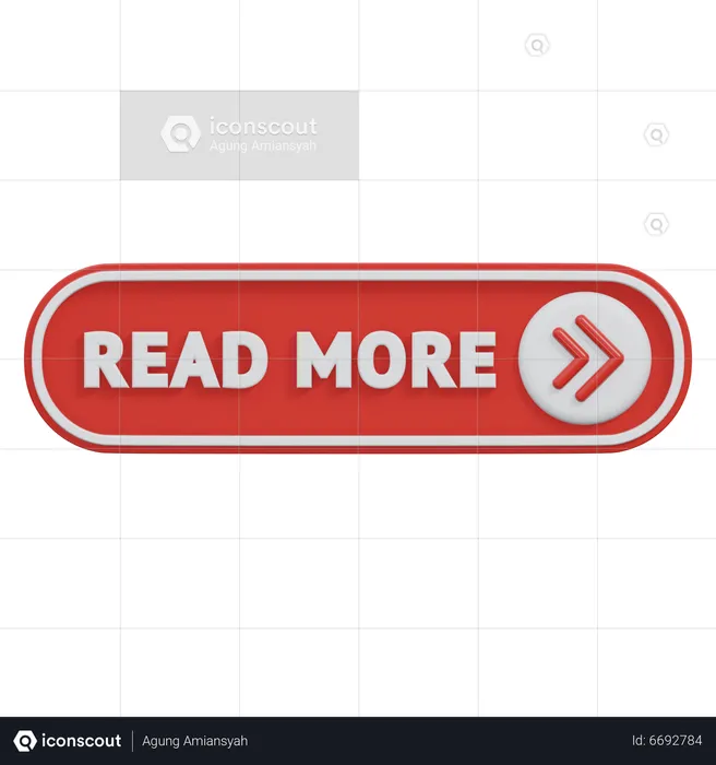 Read More Button  3D Icon