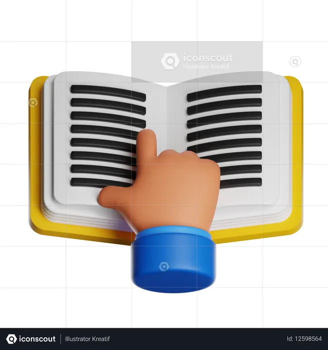Reading  3D Icon