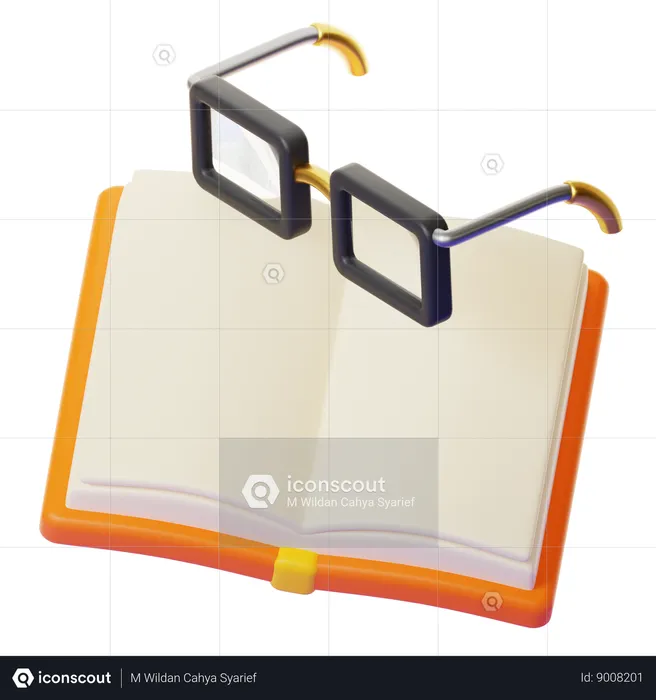 READING BOOK  3D Icon