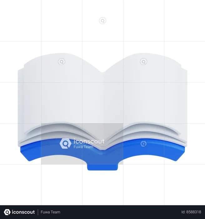 Reading Book  3D Icon