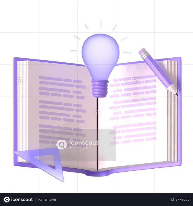 Reading Books  3D Icon