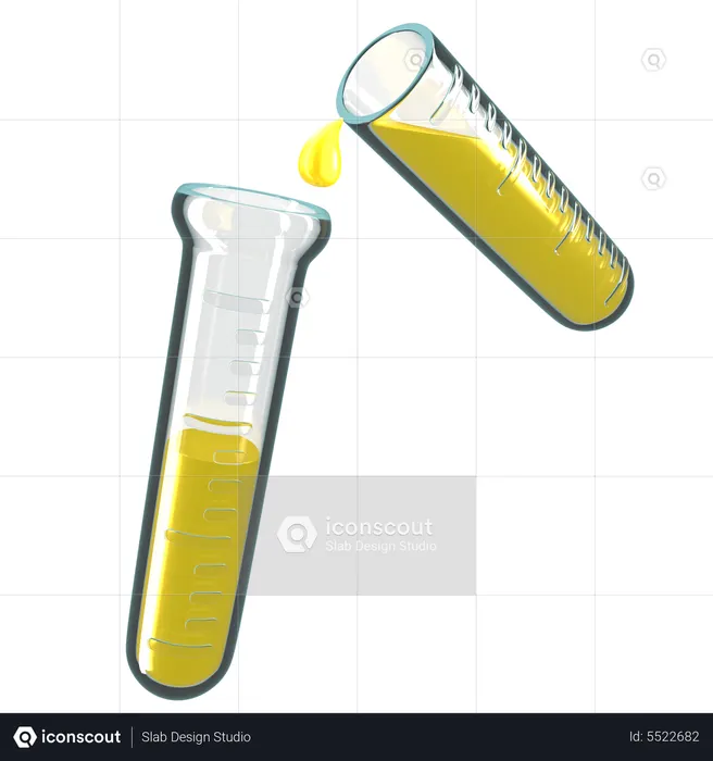 Reagenzglas  3D Icon