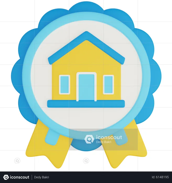 Real Estate Badge  3D Icon