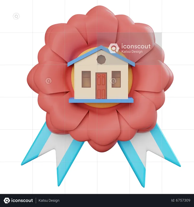 Real Estate Badge  3D Icon