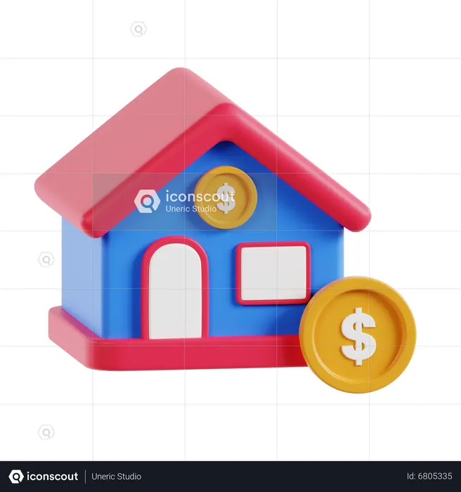 Real Estate Investment  3D Icon