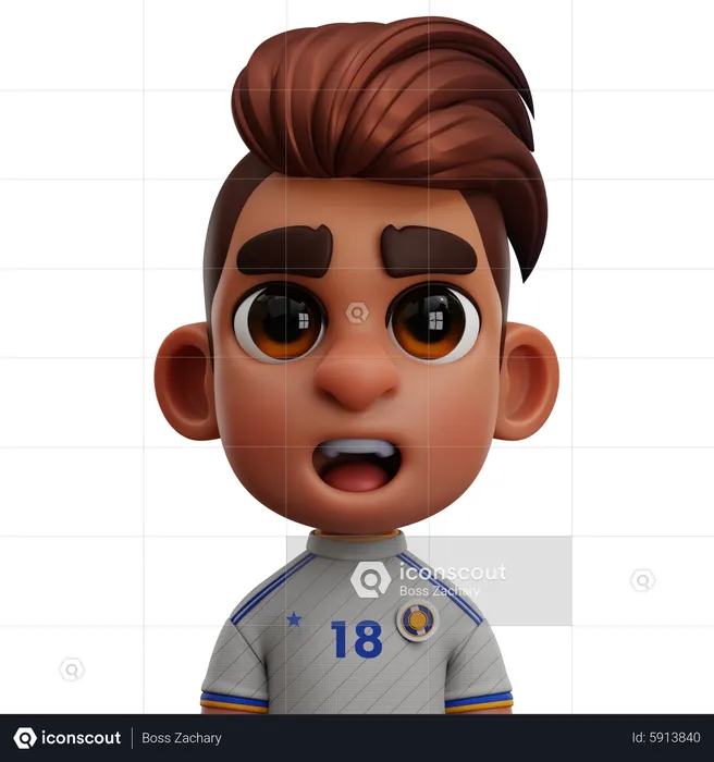 Real Madrid Player  3D Icon