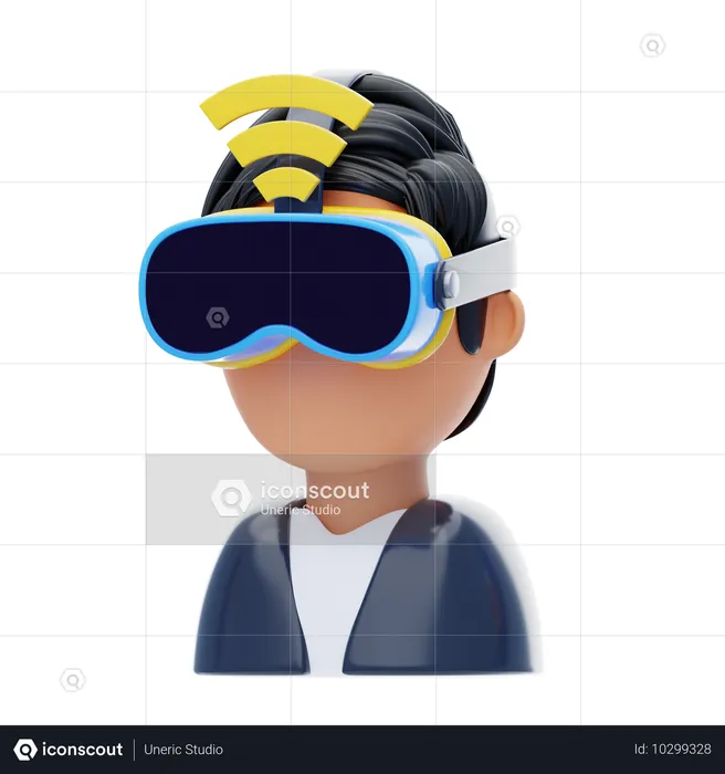 Realidad virtual  3D Icon