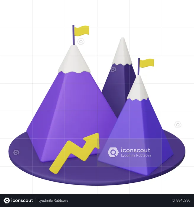 La réalisation des objectifs  3D Icon