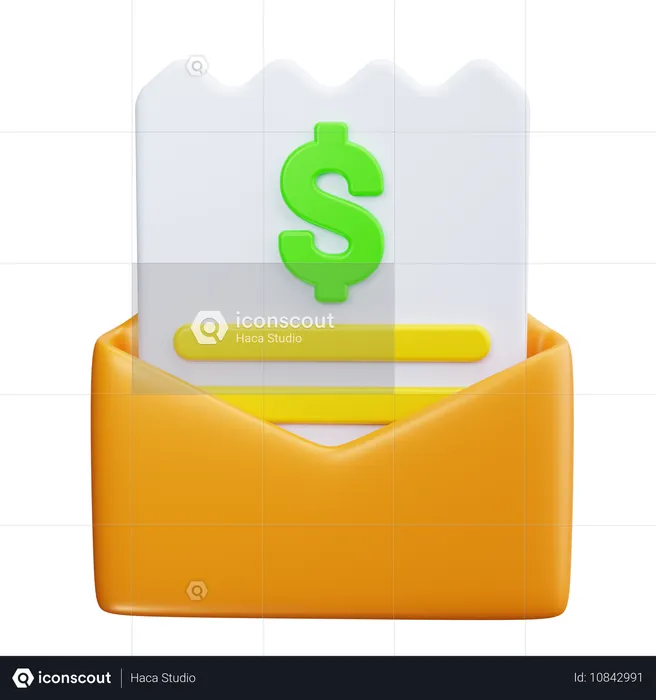 Receipt  3D Icon