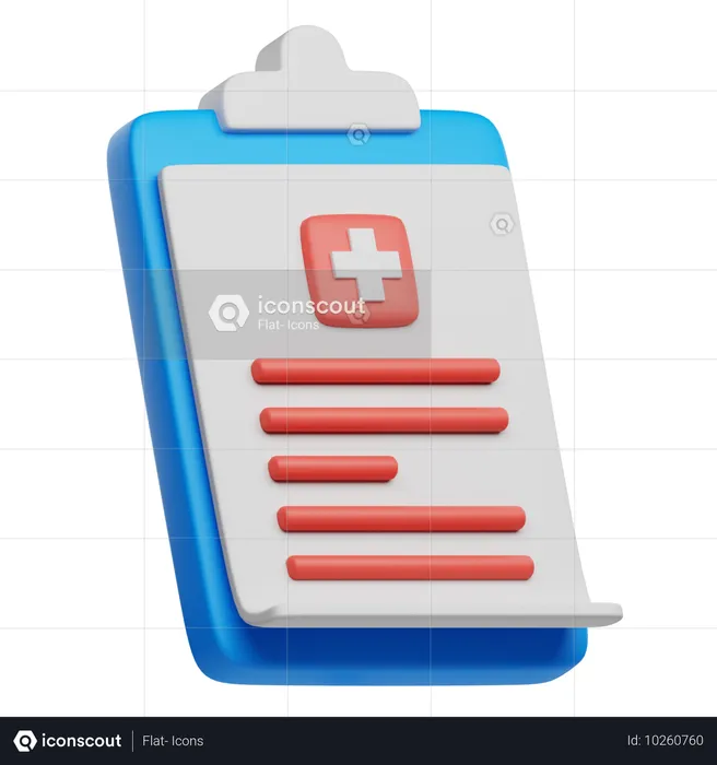 Bloco de prescrição  3D Icon