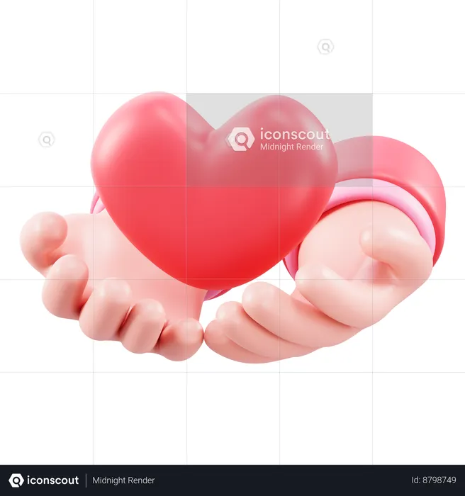 Receive Love  3D Icon