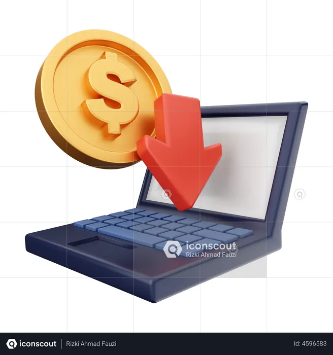 Receive Moeny  3D Illustration