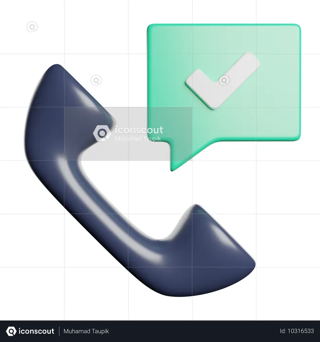 Receive Phone  3D Icon