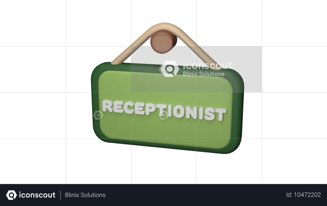 Recepcionista  3D Icon